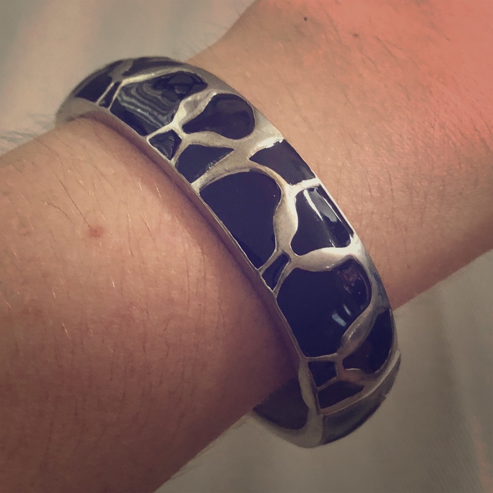 Express Black & Silver Bracelet
